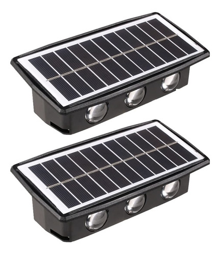 Luz Led Solar Para Exterior Lampara Pared Impermeable