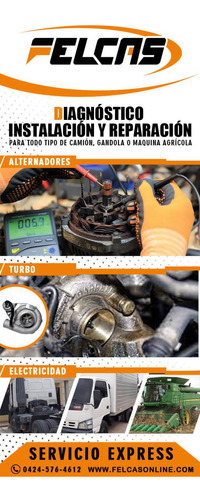 Reparación Arranques Alternadores Turbos Servicio Eléctrico