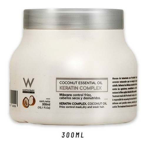 Máscara Capilar Keratin Complex C/aceite De Coco 300ml Wpro