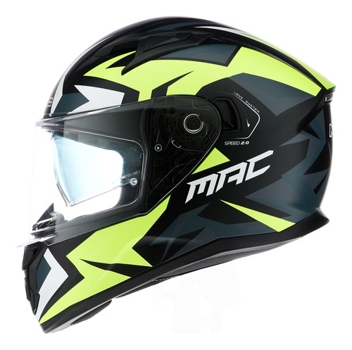 Casco Integral Mac Speed 2.0 Grafica Doble Visor Md Cts