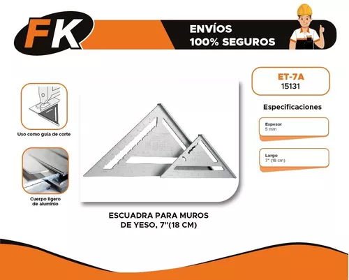 Escuadra Rapida De 7 Plg Truper 15131 ET-7A