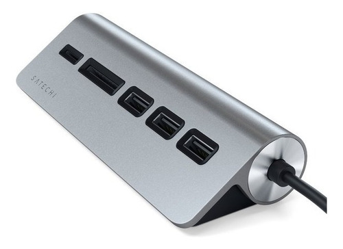 Imagen 7 de 10 de Hub Adaptador Aluminio Usb-a/ Usb 3.0/lector De Tarjetas Ca