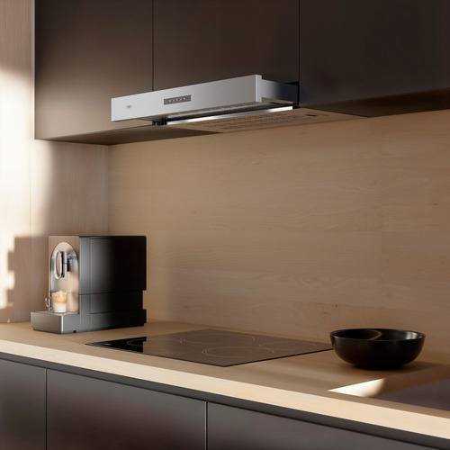 Campana Extractor Extensible De Pared 60cm X 53cm - Tst Color Plateado