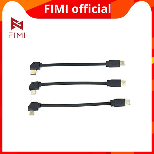 Kit Cabos Usb-c Para Controle Fimi Mini 3 / Se X8 Mini V2 Nf