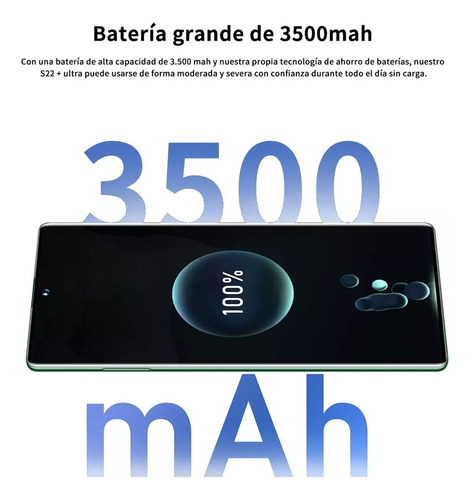 . Android Celulares 4g S22+ultra 6.82 Pulgadas Barato Ram3gb Y Rom64gb Negro