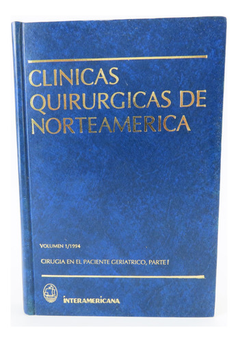 L8662 Clinicas Quirurgicas De Norteamerica Volumen 1 1994