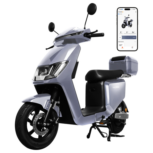 Bicicleta Eléctrica I009 Adultos 50km/h Motor 800w 24ah Autonomía 70km Con Bluetooth Inteligente Batería Desmontable Sistema De Alarma Luces Direccionales E-bike Motos Motoneta Scooter Honey Whale Mor