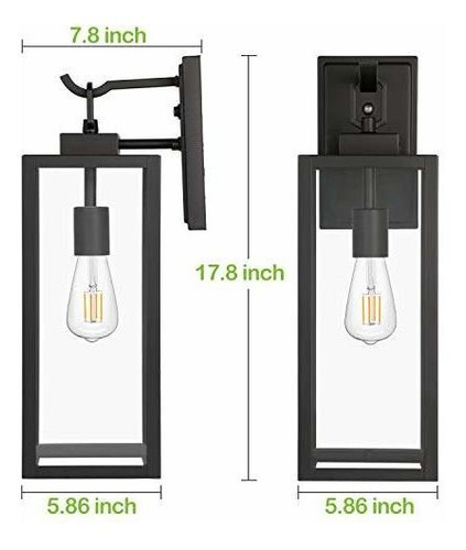 Farol Pared Para Exterior Fotocelula Atardecer Amanecer Jb