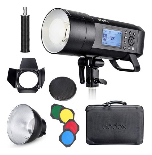 Lámpara Led Godox Ad400 Pro Kit, 400 W, Luz Estroboscópica