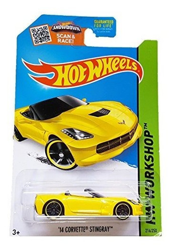 Coche Hot Wheels '14 Corvette Stingray Amarillo