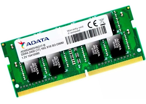 Memoria Sodimm Adata 16gb Ddr4 2400 Mhz Para Notebook