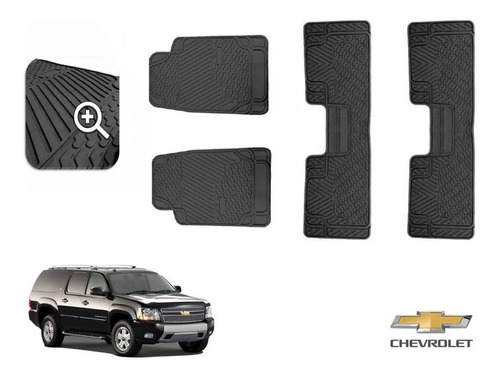 Kit Tapetes 3 Filas Chevrolet Suburban 2007 Negros