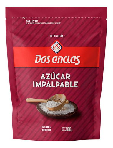 Azucar Impalpable Dos Anclas 300 Gramos