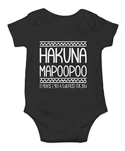 Bodys Para Bebés De Una Pieza Estampado De ''hakuna Mapoopoo