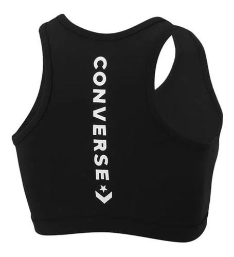 Imagen 2 de 2 de Top Fit Converse Negro Dama Deporfan