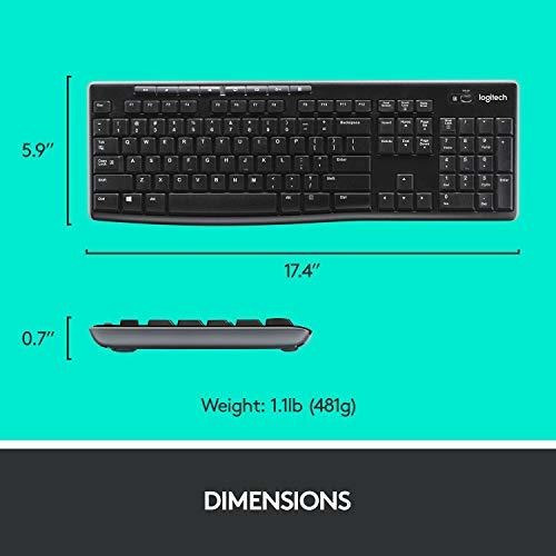 Combinación De Teclado Y Mouse Inalámbricos Logitech Mk270