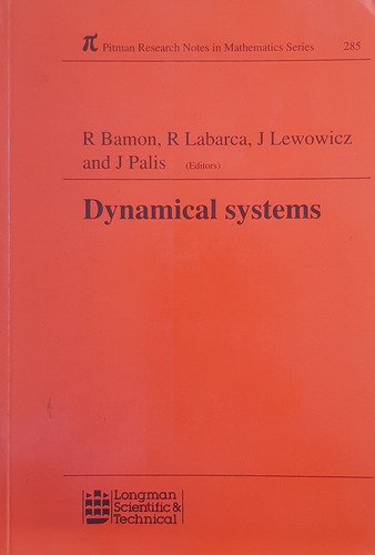 Dynamical Systems: Santiago De Chile 1990 - Bamon