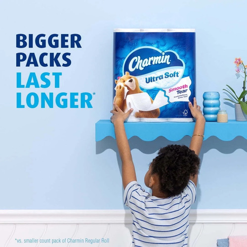 Charmin Ultra Soft Papel Higiénico 12 Mega Rollos