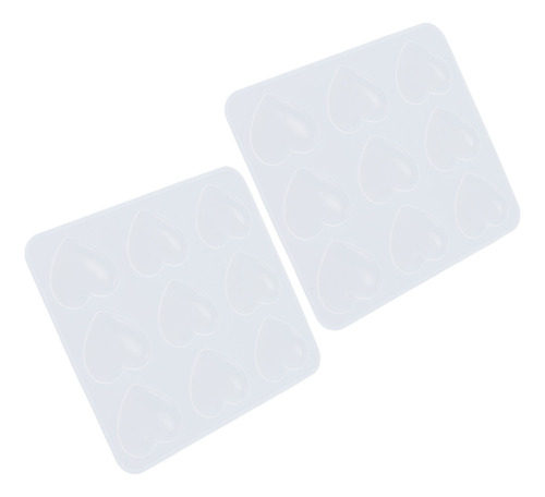 Moldes De Resina Epoxi, 2 Piezas De Silicona, 9 Cavidades, F
