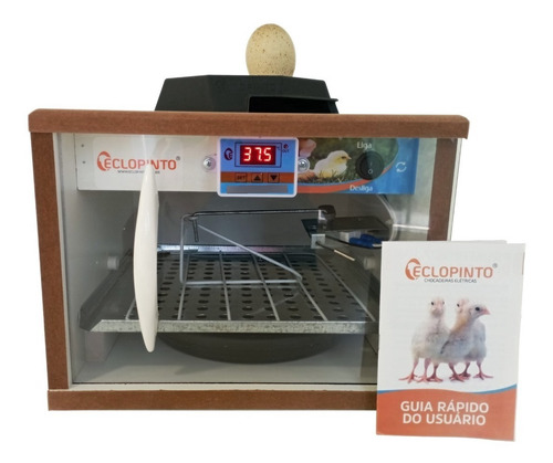 Imagem 2 de 8 de Chocadeira Eclopinto 35 Ovos, Digital, Viragem Automática.