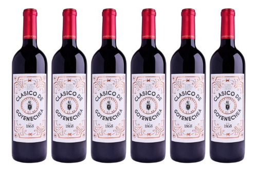 Vino Tinto Clásico De Goyenechea Merlot Syrah - Pack X 6u