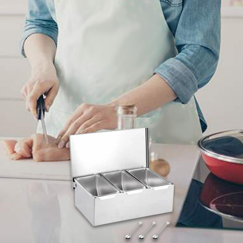 Compatible Tarro De Condimentos, Utensilios De Cocina, Tres