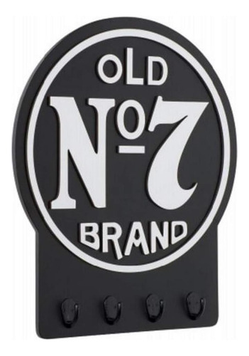 Jack Daniels Old No 7 Key De Pared Rack Sign Whisky 15 X 12
