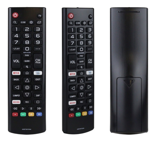 Imagen 1 de 10 de Control Compatible Con LG Akb75675304 Smart Tv Netflix Prime
