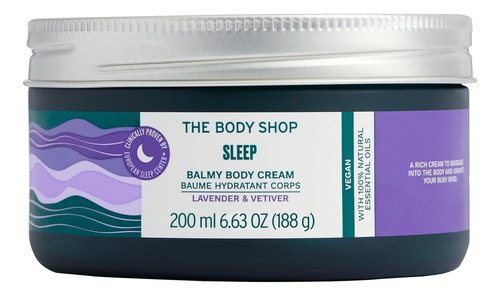 The Body Shop Crema Corporal Sleep Balmy, Lavanda Y Vetiver.