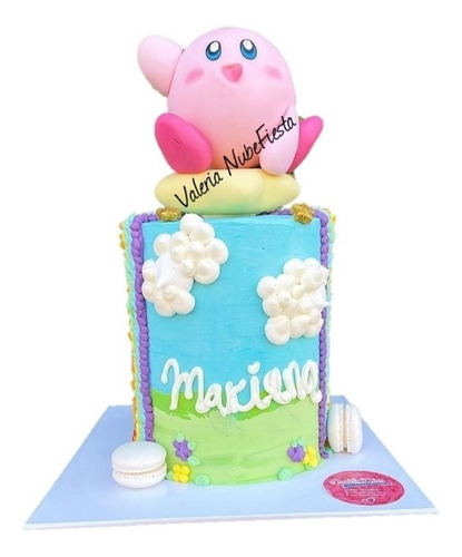 Kirb Star Videojuego Mario Cake Topper Vela Pasta Francesa