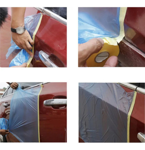 ( Rollo De Película Protectora Para Pintura De 55cmx25m