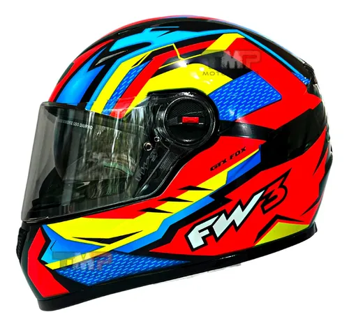comprar Capacete Fw3 Integral Fechado Gtx Fox C\u002F Óculos Interno Cor Laranja Tamanho do capacete 60