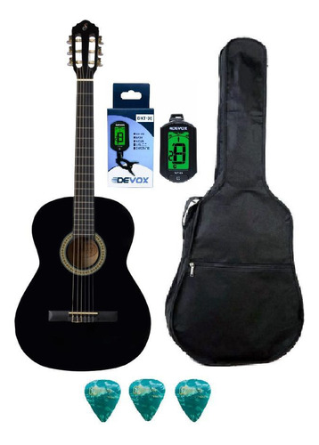 Violao Giannini Acustico Nylon Start N14 Preto + Kit