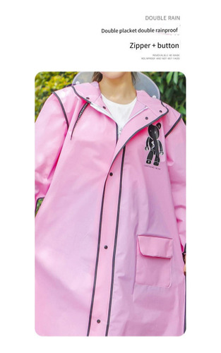 Chubasquero Largo Impermeable De Una Sola Pieza Para Mujer