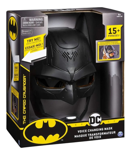 Batman Tech Mascara Con Visor Cambia La Voz Con 15 Sonidos