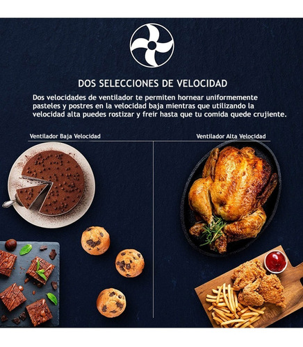 Imagen 8 de 9 de Horno/freidora De Aire 25 L Digital Programable Elite Acero