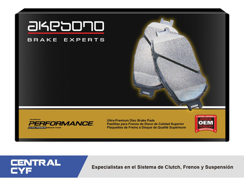 Balata Akebono Asp784a Del Chevrolet Silverado 3500 2004