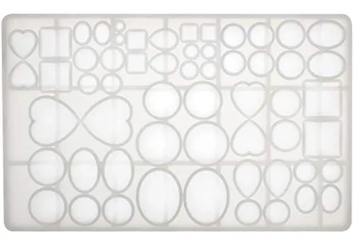 Funshowcase Molde De Silicona Para Joyas Cabujón Forma Oval