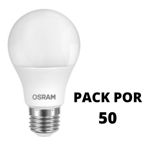 Imagen 3 de 10 de Lámpara Foco Led Osram Luz Fría 14w=100w Pack X 50