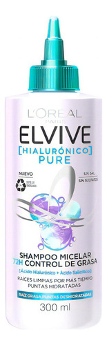  Shampoo L'oréal Paris Elvive Pure Micelar 300ml