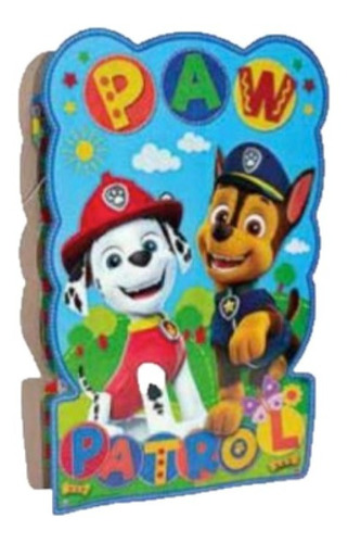 Piñata De Cartón - Cotillón Oficial - Paw Patrol