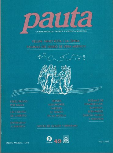 Pauta # 49. Cuadernos De Teoría Y Critica Musical.