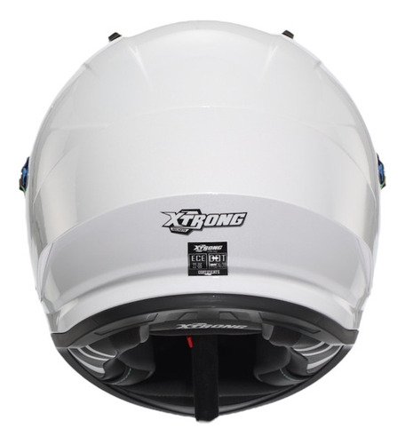 Casco Certificado Moto Ece 2206 Integral Xtrong Blanco Perla Blanco Brillante Xxl
