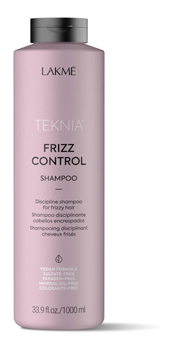 Shampoo Control De Frizz X1000ml Lakme Shampoo Control De Frizz X1000ml Lakme Shampoo - Botella - 1000 mL