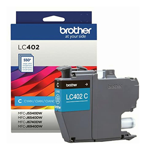 Brother Cartucho De Tinta Cian De Alto Rendimiento Lc402c