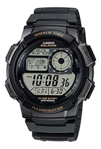 Reloj De Cuarzo Deportivo Casio Ae-1000w-1avdf Para Hombre