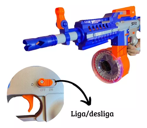 Arma de brinquedo para dardos de armas Nerf, metralhadora automática