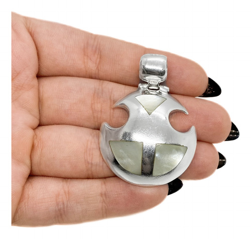 Dije Piedra Nácar Figura Plata 950 Plateado