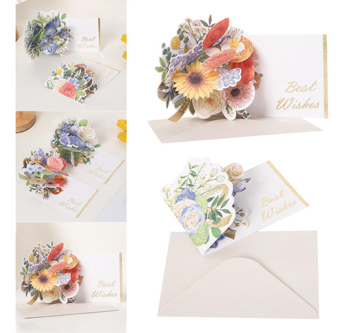 Tarjeta De Felicitación De Flores Tarjeta Del Día De La