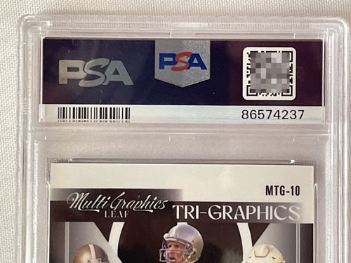 Autografo Brock Purdy Joe Montana Steve Young 2023 Leaf Psa (Usado)